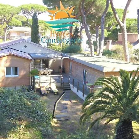 Villa La Petite Ourse-200M Plage-Clim/Wifi/Parking * Йер