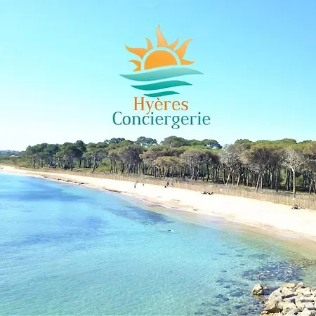 Вилла Villa La Petite Ourse-200M Plage-Clim/Wifi/Parking Йер