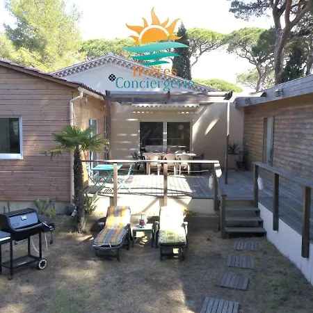 Вилла Villa La Petite Ourse-200M Plage-Clim/Wifi/Parking Йер